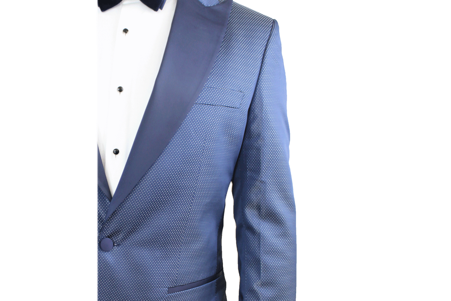 Berragamo Metallic Blue Tuxedo